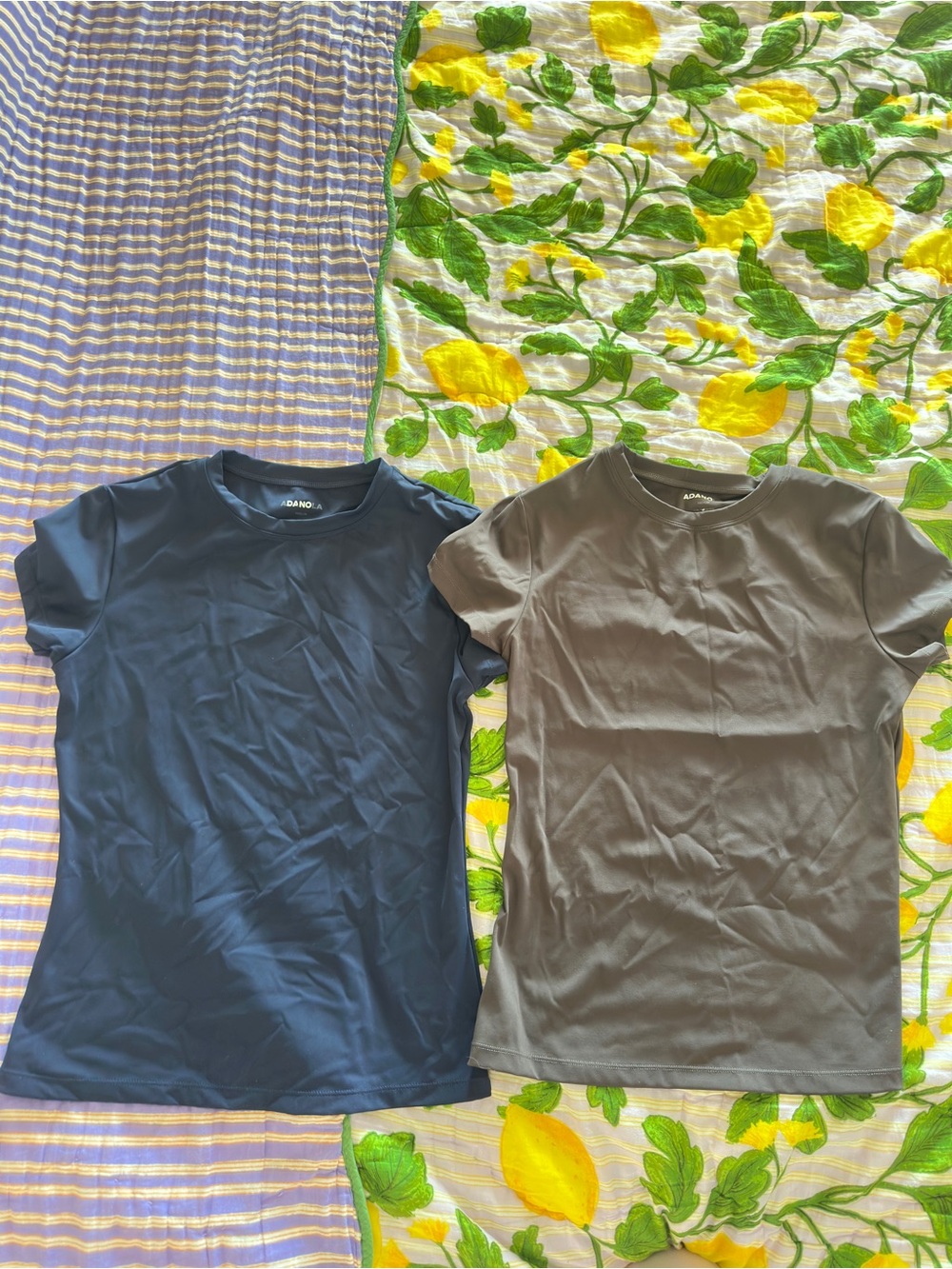 Adanola Short Sleeve Tees - Navy & Charcoal